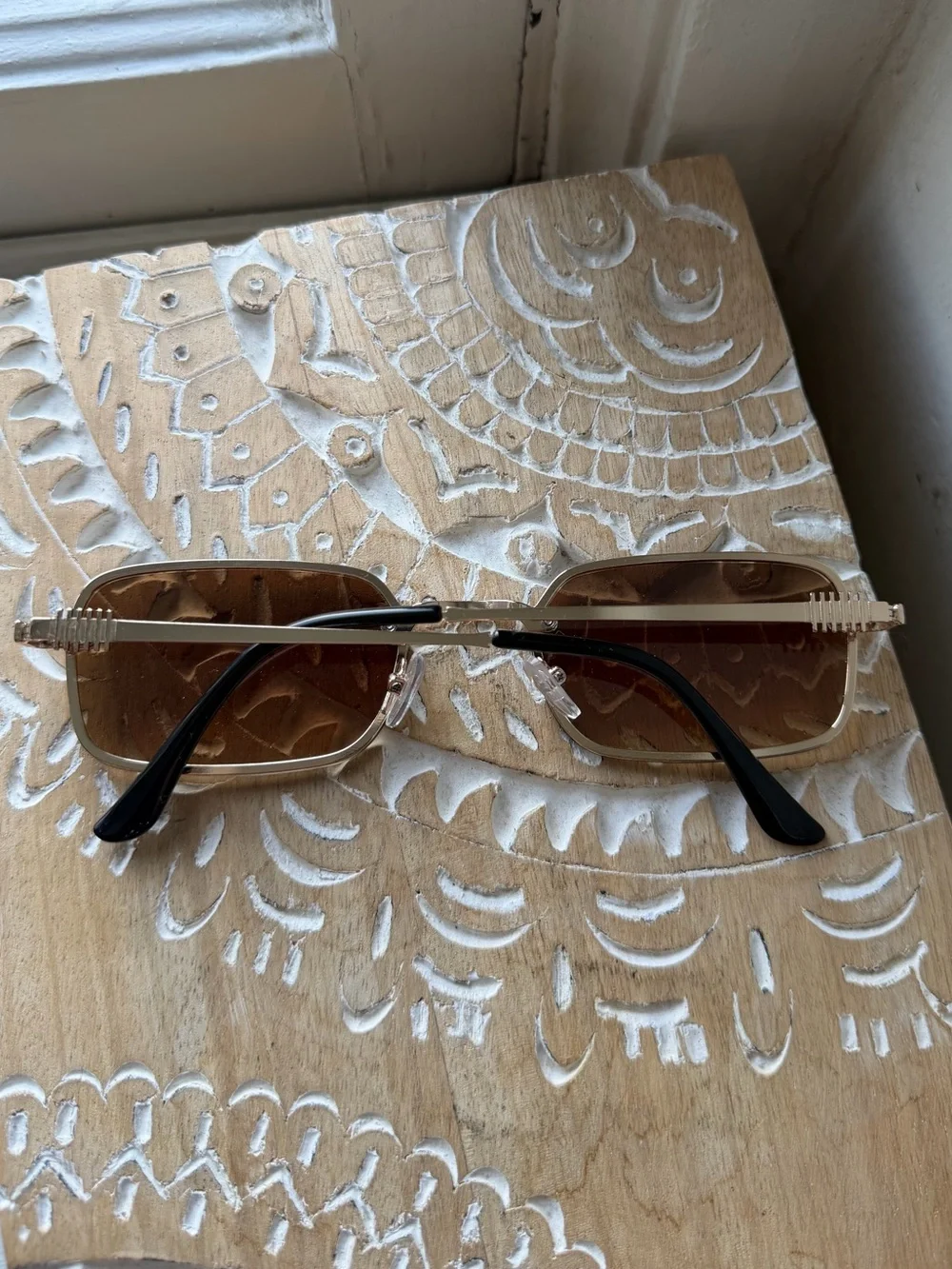 Brown Rectangular Sunglasses - Anthropology